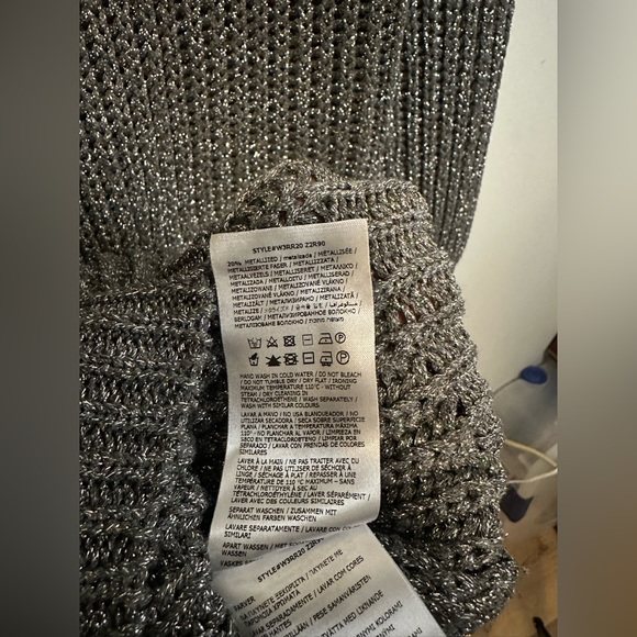 GUESS Lise Sparkle Cutout V-Neck Sweater - Picture 11 of 13